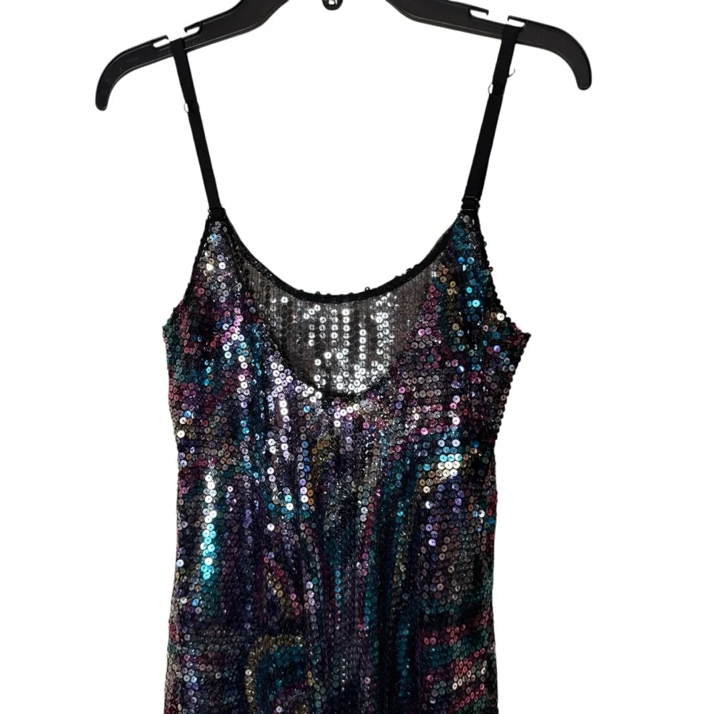 Intimately Free People FP Multi Color Sequin Party Mini Dress sz XS - Picture 2 of 12